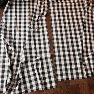 Black and White Checkered Curtains